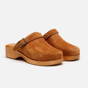 RE/DONE 70s Classic Clog - Cuoio Suede (39)